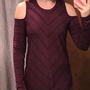 Maurice’s Purple Cold Shoulder Top